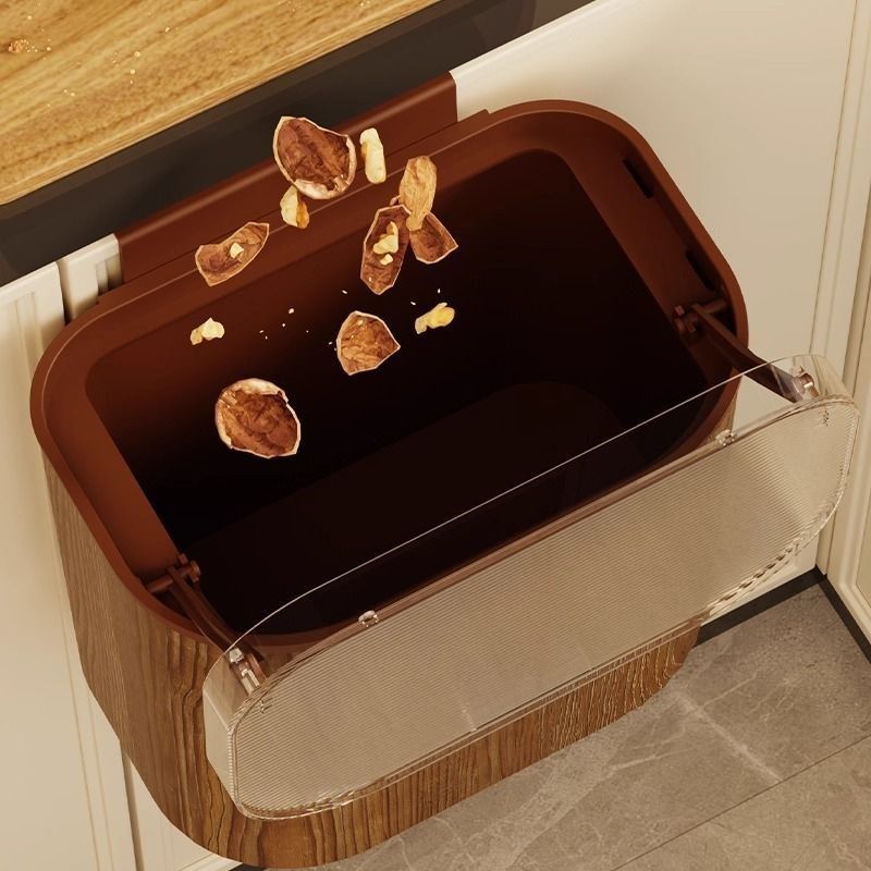 垃圾桶家用厨房客厅带盖子新款木纹大容量壁挂式厨余 余化妆室纸,家庭/个人清洁工具,垃圾桶,淘宝优惠券,粉丝福利购,淘宝优惠卷