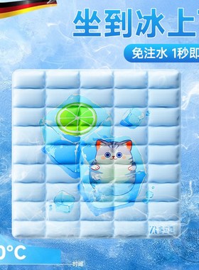 PCM冰垫夏天坐垫办公室椅垫学生久坐凝胶凉水垫降温神器屁垫宠物