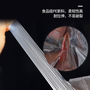 一次性手套加厚耐用食品餐饮商用美发透明PE薄膜吃龙虾整箱 包邮