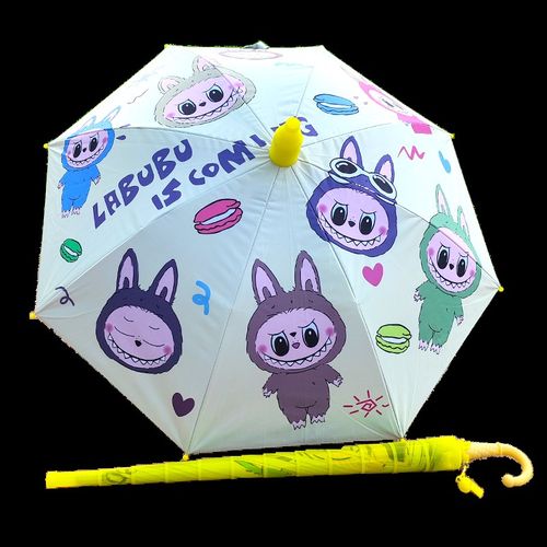 拉布布labubu可爱自动雨伞晴雨两用少女防晒防夹手防紫外线遮阳伞