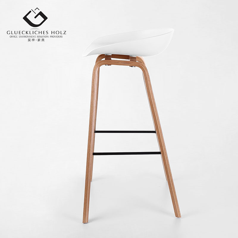 优质实木吧椅高脚凳椅丹麦个性时尚设计师洽谈桌椅餐厅吧椅高品质