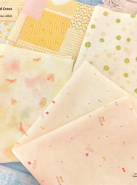 十字绣彩布背景布绣花彩布DIY彩布14Ct28Ct32Ct可在水中使用