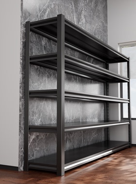 家用置物架钢制货架阳台多层储物架储藏间厨房收纳架快递杂物架子