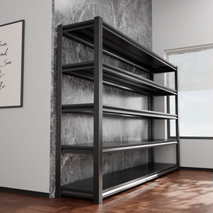 家用置物架钢制货架阳台多层储物架储藏间厨房收纳架快递杂物架子