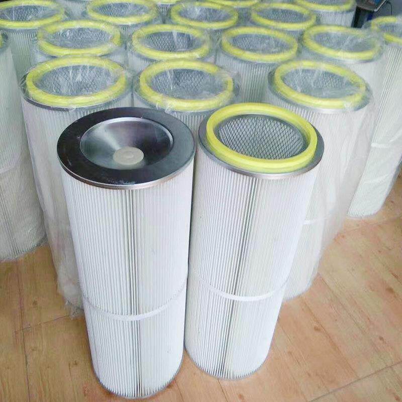 除尘滤筒350 工业除尘滤芯卡盘式喷砂机尘滤筒空气净化滤芯