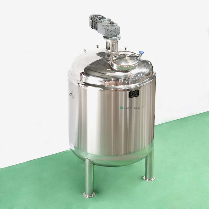 厂家销售1000L不锈钢单层搅拌罐液体配料缸化工搅拌桶立式混合机