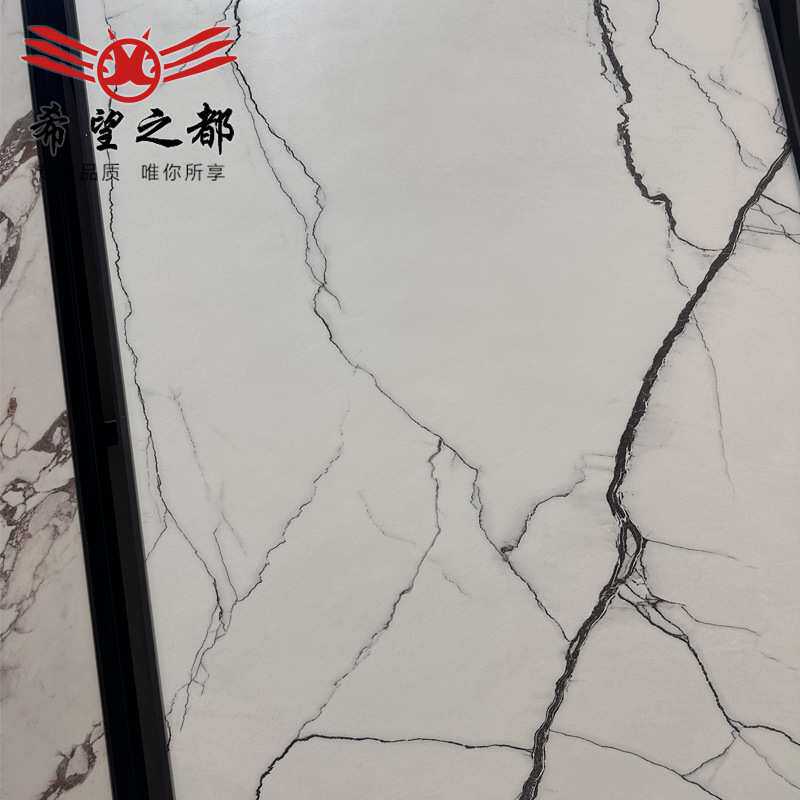 现代轻奢750x1500x9哑面柔光岩板客厅电视背景墙浴室石板厨房