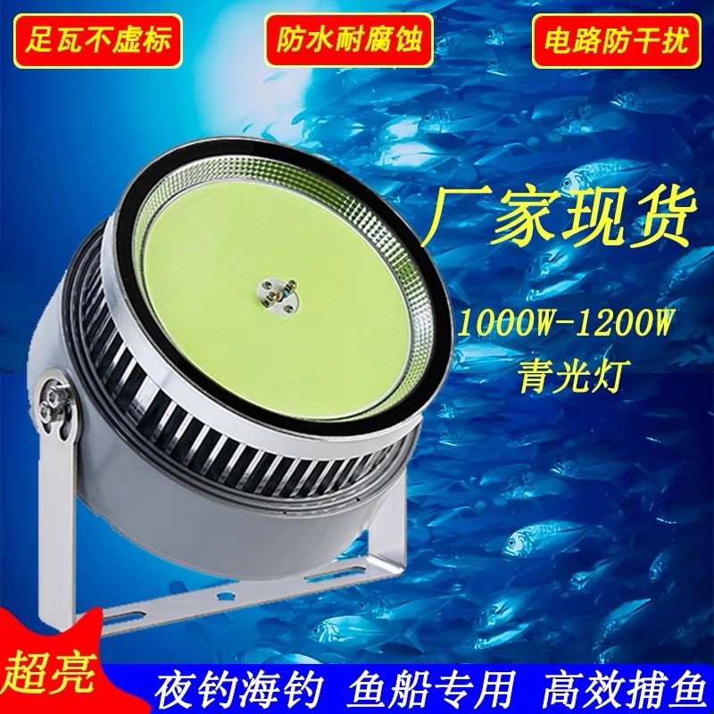诱鱼灯聚鱼灯LED集鱼灯鱿鱼灯船用1000W海钓筏钓灯户外防水船用