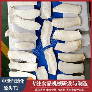 杏鲍菇切片机商用不锈钢香菇开片机中泽鲍螺变频调试切片机
