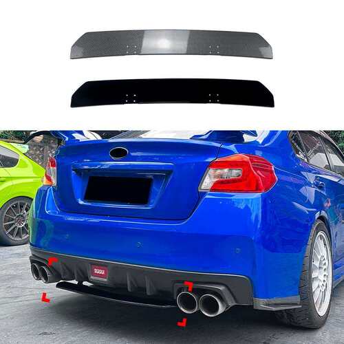 适用斯巴鲁WRX STI VA 2015-2021后唇尾唇扰流板外饰车贴跨境改装