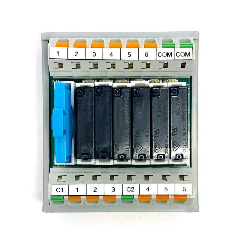 世麦德电气1NO直插式6通道继电器模组SMD-06DO-1NO-DRY-TT 24VDC