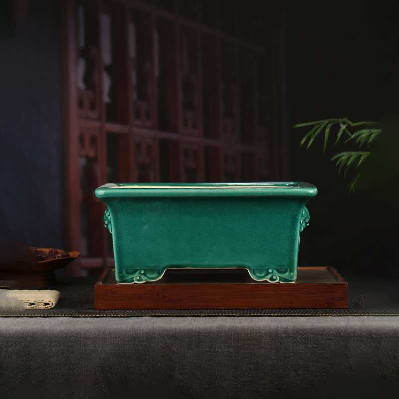 张治诚精品紫砂浮雕彩绘花盆 手堆绘长方龙盆多肉盆景YDFD06,模玩/动漫/周边/娃圈三坑/桌游,模型制作工具/辅料耗材,淘宝优惠券,粉丝福利购,淘宝优惠卷