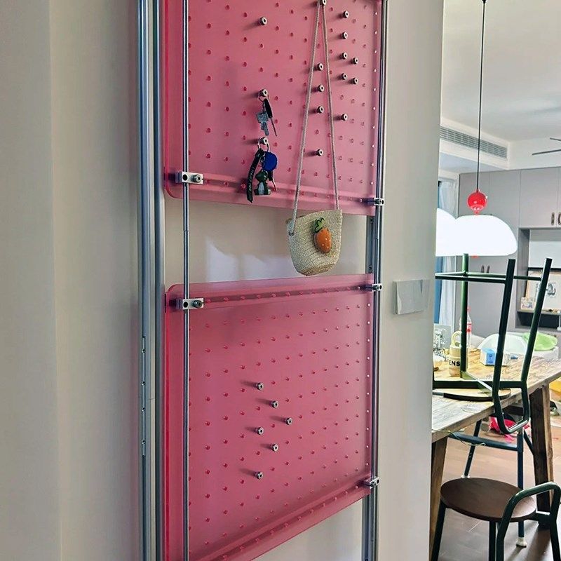 顶天洞洞板置物架墙面收纳架家用客厅卧室墙上架创意铝型材装饰架,收纳整理,收纳洞洞板,淘宝优惠券,粉丝福利购,淘宝优惠卷