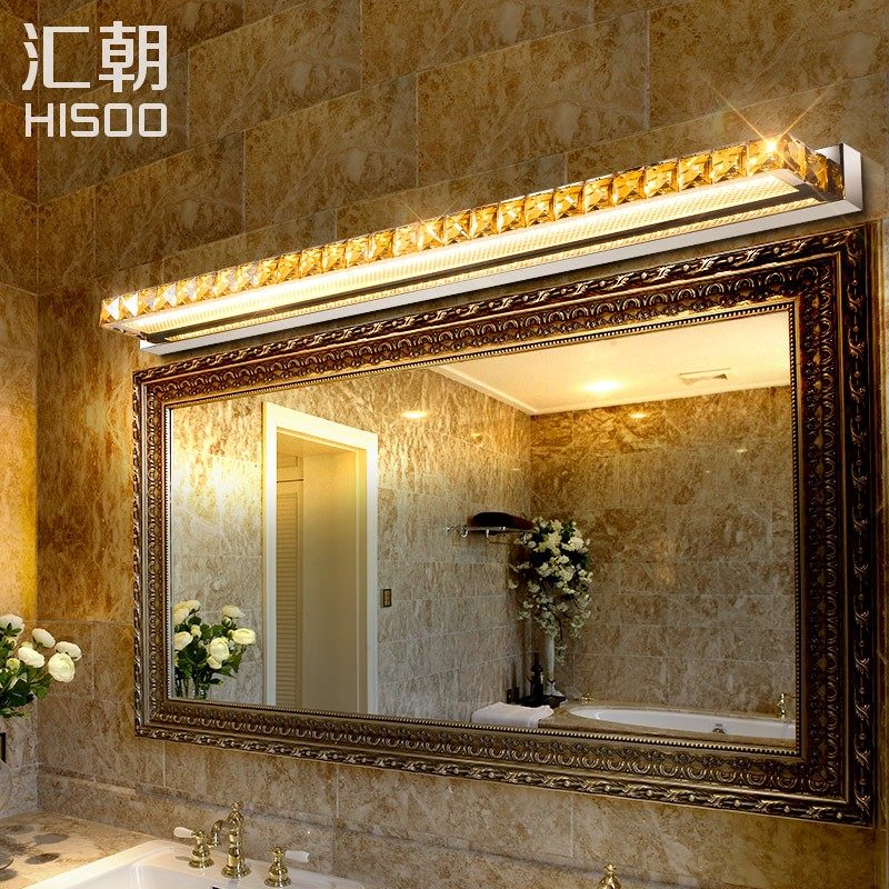 奢华水晶镜前灯 欧式led梳妆镜子灯浴室洗手间化妆台灯卫生间壁灯