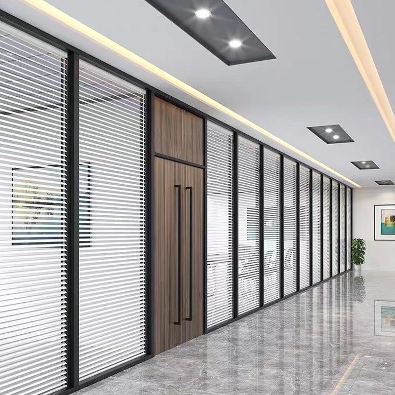 杭州办公室玻璃隔断墙铝合金隔断单双层百叶中空磨砂玻璃隔音隔断,商业/办公家具,办公屏风/隔断,淘宝优惠券,粉丝福利购,淘宝优惠卷