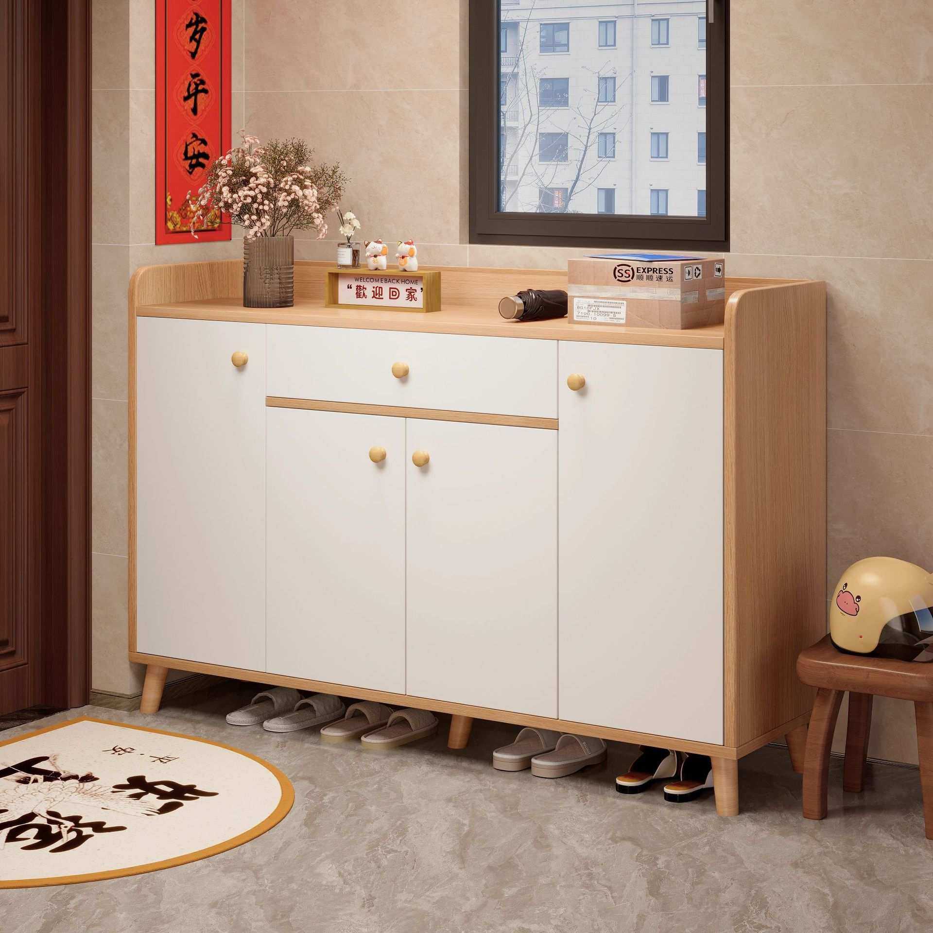 鞋柜门口外楼道鞋柜家用门口收纳柜一体靠墙2025新款极简入门鞋柜,模玩/动漫/周边/娃圈三坑/桌游,模型制作工具/辅料耗材,淘宝优惠券,粉丝福利购,淘宝优惠卷