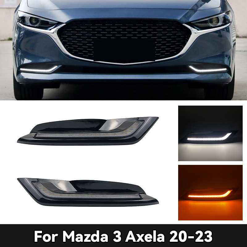 适用于马自达20-23款昂克赛拉日行灯 MAZDA AXELA马3改装LED雾灯
