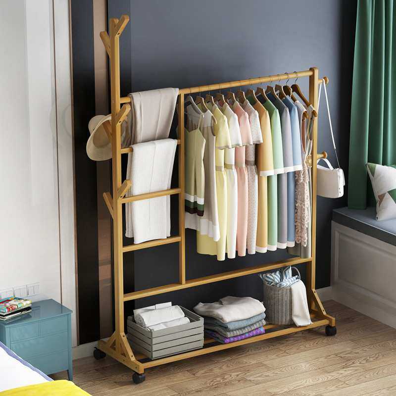 竹之粹简易衣帽架创意客厅挂衣架楠竹落地衣服架子卧室移动收纳架,模玩/动漫/周边/娃圈三坑/桌游,模型制作工具/辅料耗材,淘宝优惠券,粉丝福利购,淘宝优惠卷