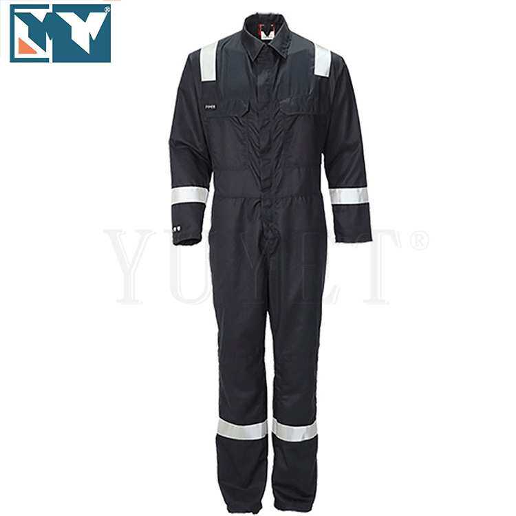 反光阻燃纯棉防火服订做连体工作服来样加工连身防护服