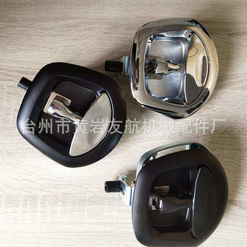 鲸鱼尾T型锁 拖车铝板工具箱锁 锌合金材质平面锁 越野改装车盒锁