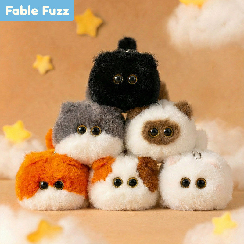 FableFuzz萌可猫趴姿毛绒玩具