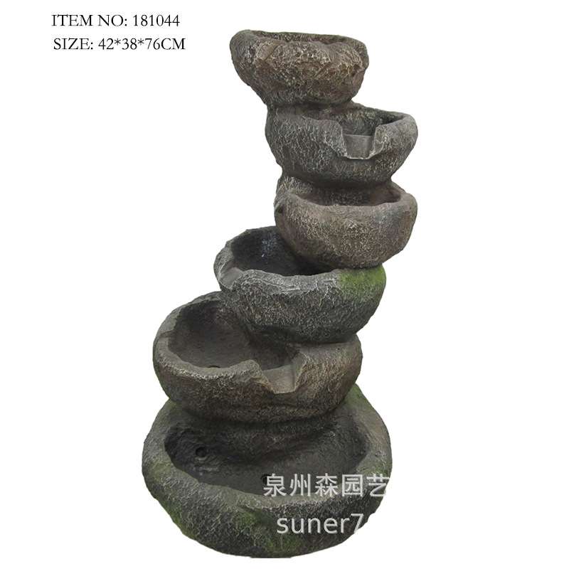 树脂工艺品喷泉流水摆件假山鱼池花园户外阳台庭院客厅酒店装饰品