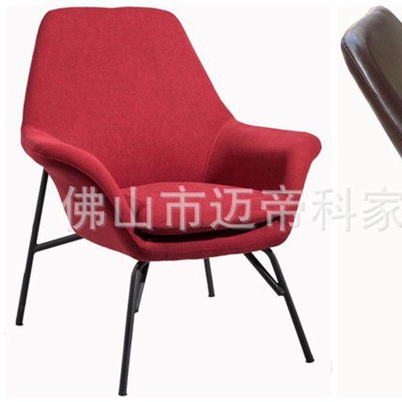 KGDF58-33北欧名师设计休闲沙发椅布艺扶手造型椅卧室家具单人沙