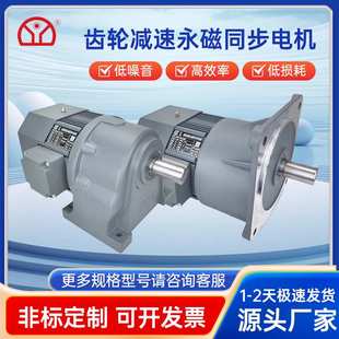 东宇卧式齿轮减速永磁同步电机0.75KW2.2KW电机源头厂家型号可定