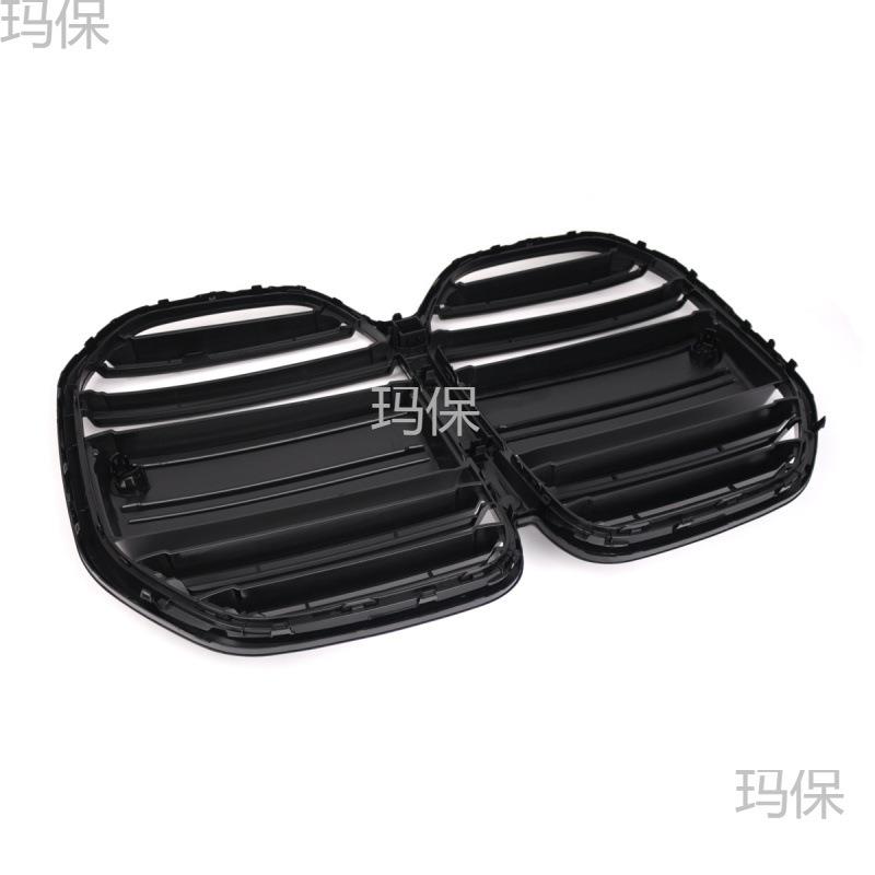 适用于21-23款宝马4系四门版G22改装双线M4中网进气格栅亮黑款