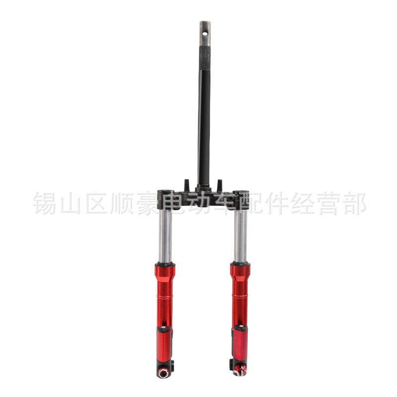 电动车配件龟王改装油压前减改装车减震踏板车避震铝筒龟王方向柱