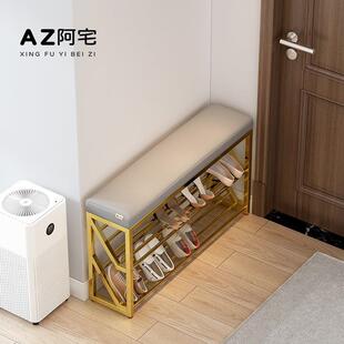 入户鞋凳极窄换鞋凳家用门口超窄小20cm门口鞋柜坐凳一体窄极窄