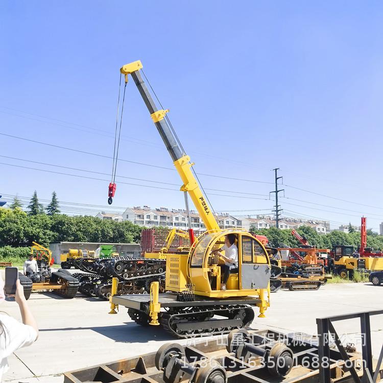异型工程履带吊车 8吨履带起重机 双节支腿全出臂20米吊机