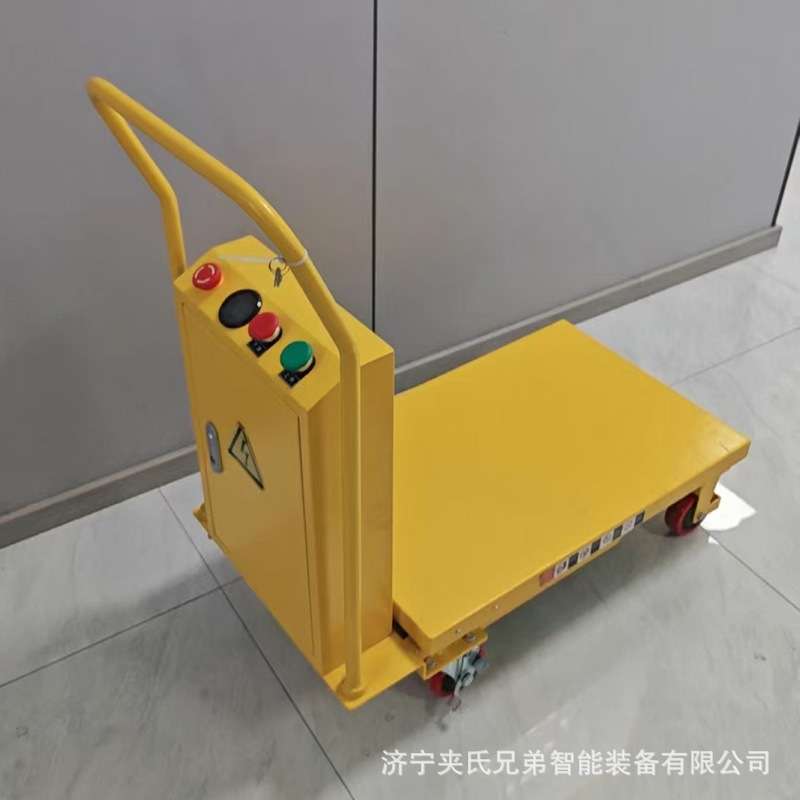移动式手动液压升降平台小型剪叉式脚踩搬运升降机手推平台车厂家