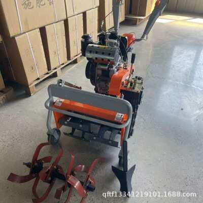 农田果园松土锄草机 四驱乘坐式汽油旋耕碎草机178柴油打草还田机