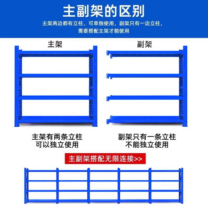 仓储货架 中重型层板货架工厂仓库储物架库房多层置物架铁架子