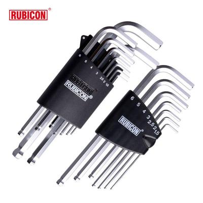 RUBICON罗宾汉长波头六角扳手套装 RHK-287L/289L 公制7支/9支装