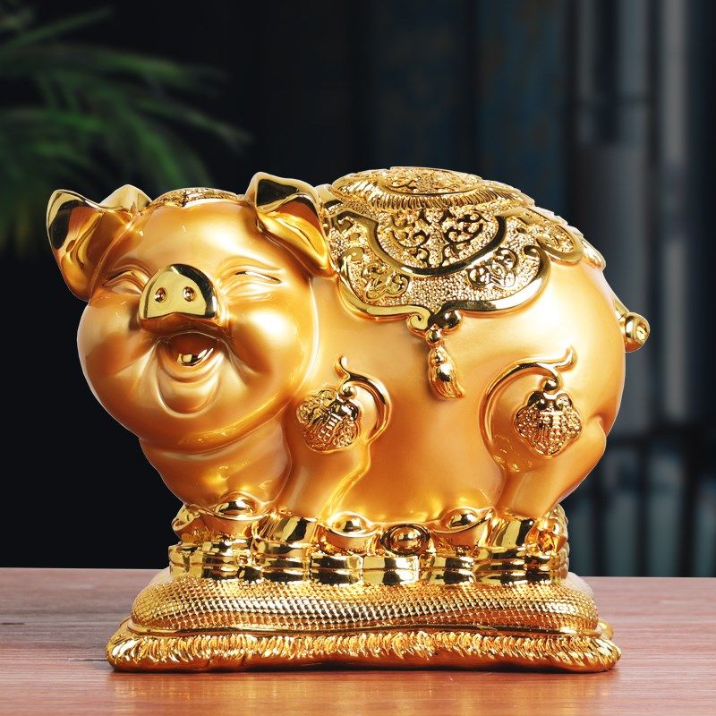 金猪摆件存钱罐储蓄罐大号十二生肖创意可爱个性家居饰品工艺礼品,家居饰品,装饰摆件,淘宝优惠券,粉丝福利购,淘宝优惠卷