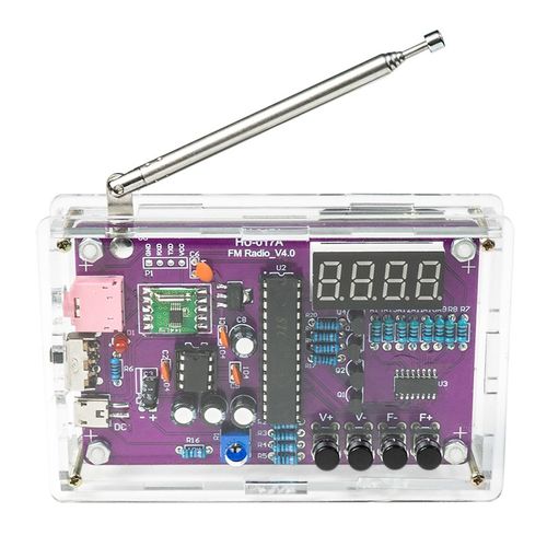 收音机组装套件fm调频电路板制作 单片机diy电子制作焊接练习散件