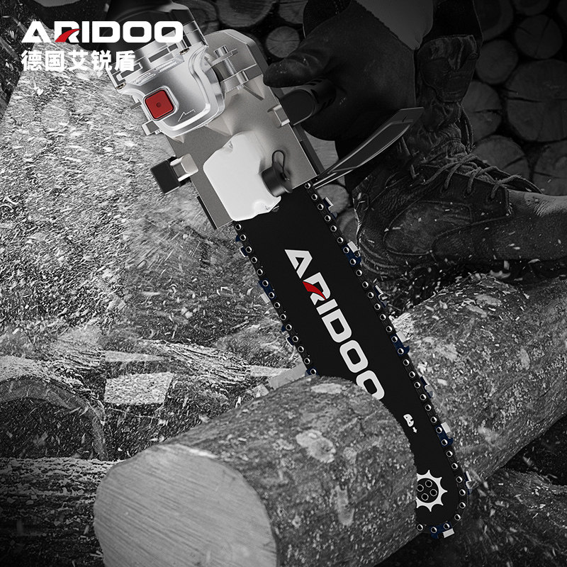 角磨机改装电链锯电锯伐木锯家用小型多功能手持木工电锯配件电动