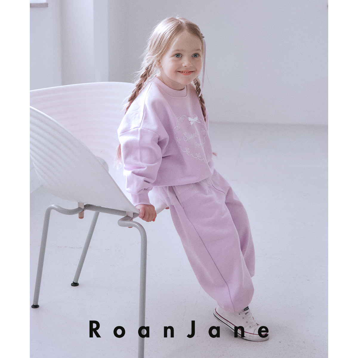 RoanJane韩国女童休闲运动风粉色蕾丝裙边宽松运动卫裤束脚裤,童装/婴儿装/亲子装,运动裤卫裤,淘宝优惠券,粉丝福利购,淘宝优惠卷