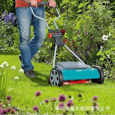 德国进口嘉丁拿GARDENA 花园草坪手动割草机 04022家用小型除草机