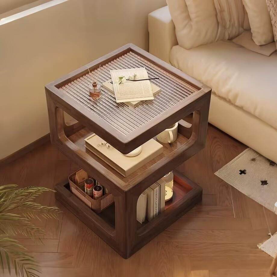 木中古风床边桌卧室家用小边几床头置物客厅沙发边柜创意小茶几,电子元器件市场,其它元器件,淘宝优惠券,粉丝福利购,淘宝优惠卷