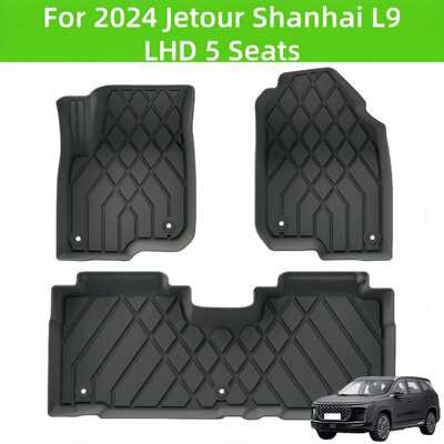 For 2024 Jetour Shanhai L9 TPE Car Floor Mat/Rear Trunk Mat
