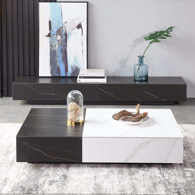 简约茶几电视柜组合进口岩板小户型客厅意式轻奢长方形功能储物桌,3C数码配件,摄像机配件,淘宝优惠券,粉丝福利购,淘宝优惠卷