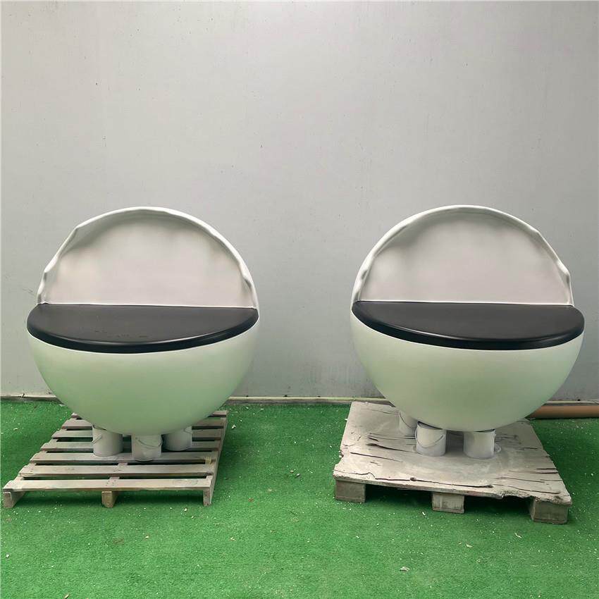 玻璃钢展台异形鸡蛋壳造型台子圆形烤漆前台接待台创意展示台雕塑