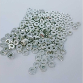 ABS材质水镀电镀塑胶珠 CCB隔片圆片