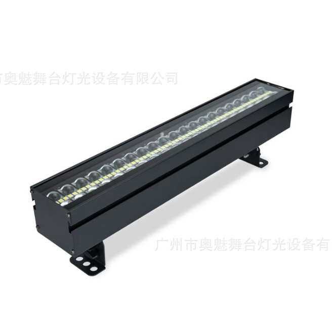 14段RGB+21段白光双排光幕灯 外墙亮化七彩长条水纹灯波浪氛围灯