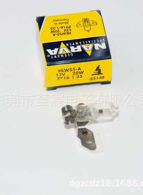 NARVA利华55140 ZEISS显微镜灯泡HLWS5-A PY16-1.25 12V20W钨灯