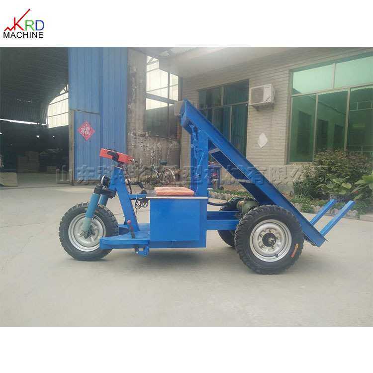 建筑工地电动拉砖车 铁路隧道建设骑行式拉砖翻斗 窑厂三轮干坯车