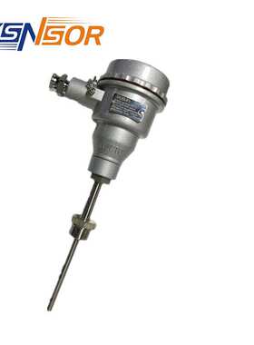 JASUN防爆型温度传感器 管径8MM 50MM 0-200℃ 4-20MA 带PR5333A